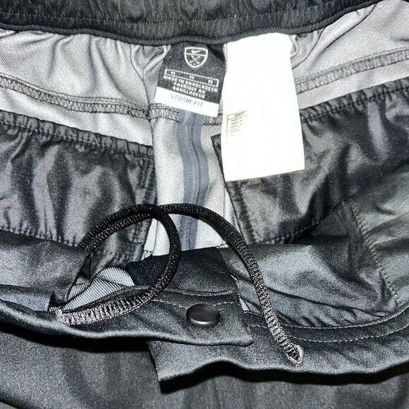 Nike 4 pocket Storm-Fit waterproof pullover Black Elastic Waist Rain Pants M - Picture 5 of 10
